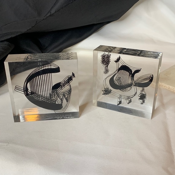 Signed Acrylic optical art by Israeli artist N. H. Azaz “OT Musical Instruments” - Picture 1 of 10